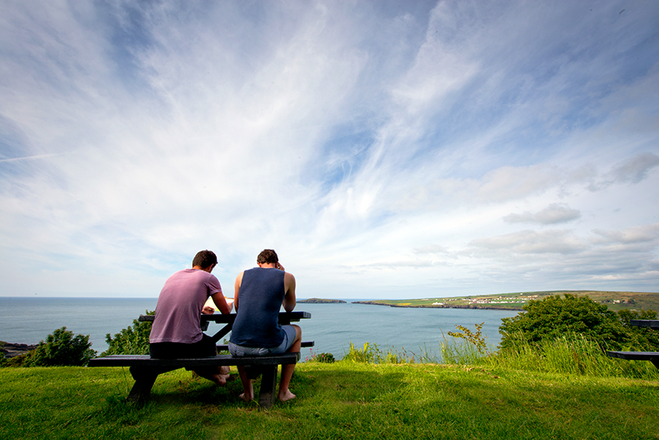 View from YHA Poppit Sands