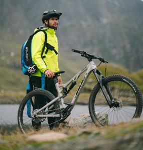 Tim Howel with Jamis Bike